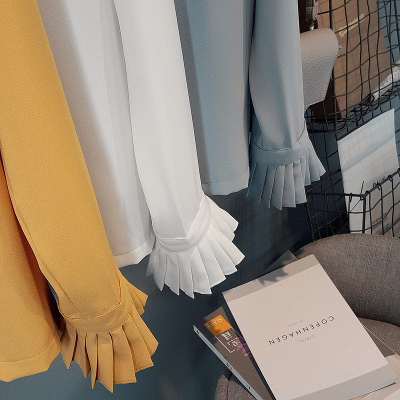 Women Blouses Sleeveless ruffle black white check 