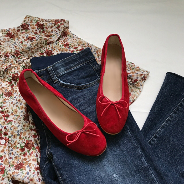 Real Lambskin Suede Middle Heel 1cm, 3cm Women'