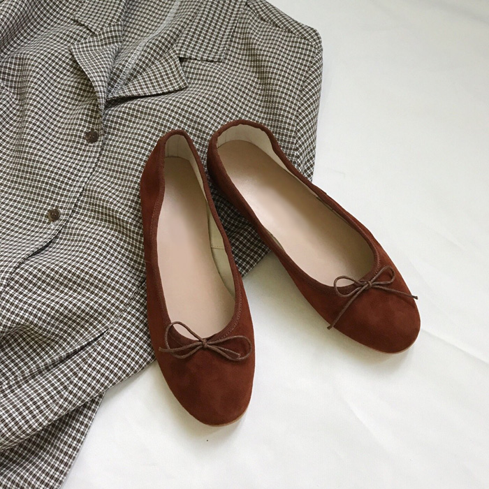 Real Lambskin Suede Middle Heel 1cm, 3cm Women'