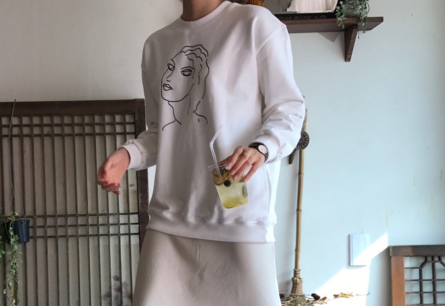 Mermaid Silk Satin Long Skirt Ivory, Brown Autumn 