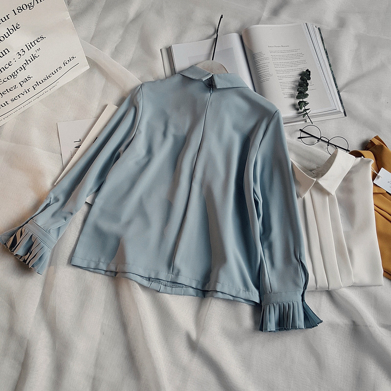 Women Blouses Sleeveless ruffle black white check 