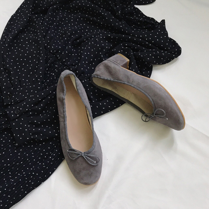 Real Lambskin Suede Middle Heel 1cm, 3cm Women'