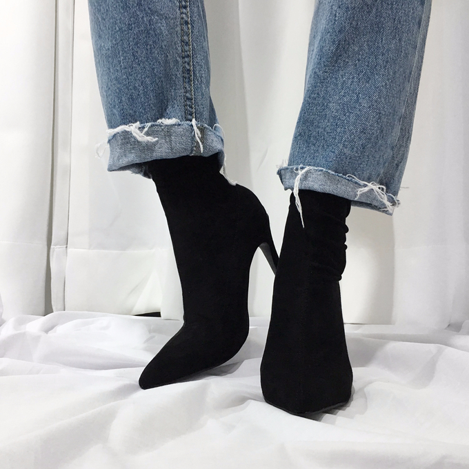 Suede Span Angle Boots Sachs 3 Color Monoglame Ank