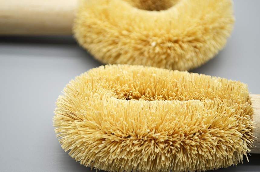 Scrubber Dish Washing Natural palm cake Kitchen cl
