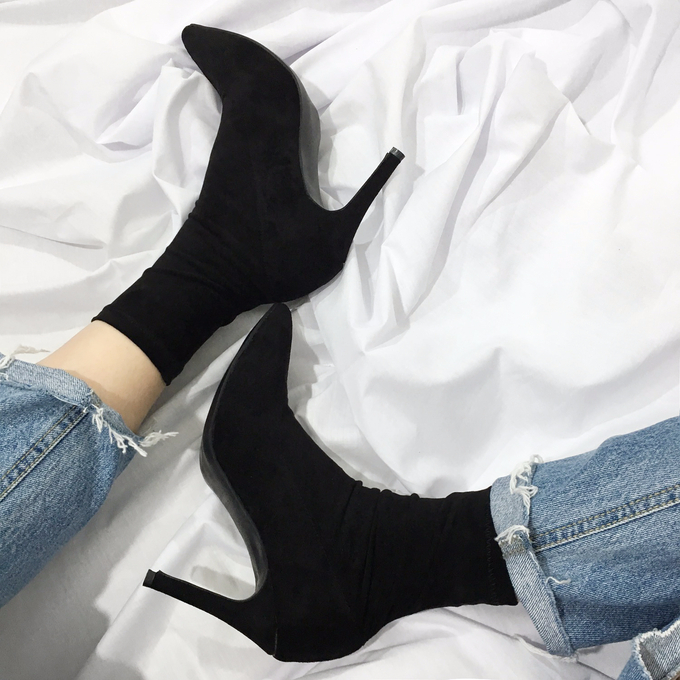 Suede Span Angle Boots Sachs 3 Color Monoglame Ank