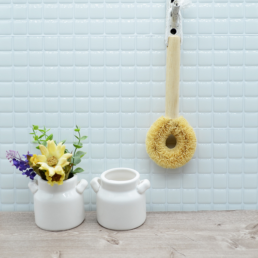 Scrubber Dish Washing Natural palm cake Kitchen cl