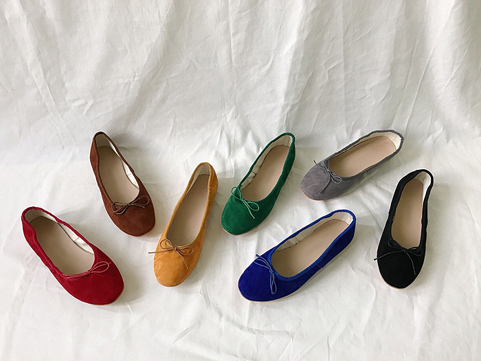 Real Lambskin Suede Middle Heel 1cm, 3cm Women'