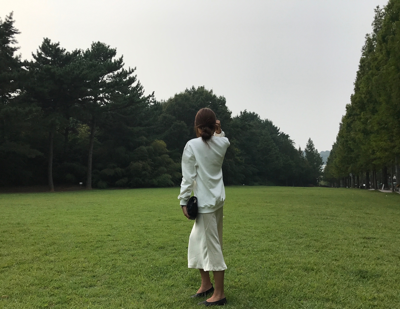 Mermaid Silk Satin Long Skirt Ivory, Brown Autumn 