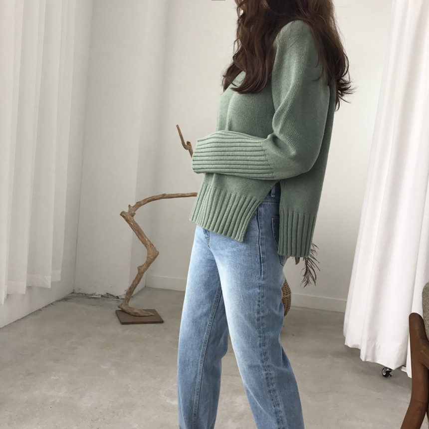 Women Jeans Pants Roll-up Denim Pants Fit Fall Aut