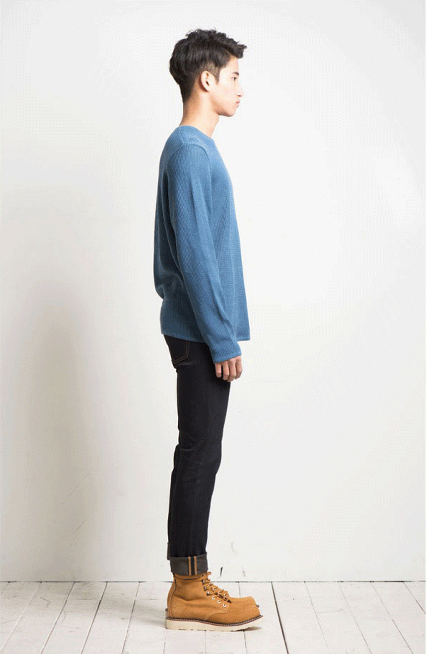 Korea Jeans Pants Self Made Fabric Denim Low Jean 