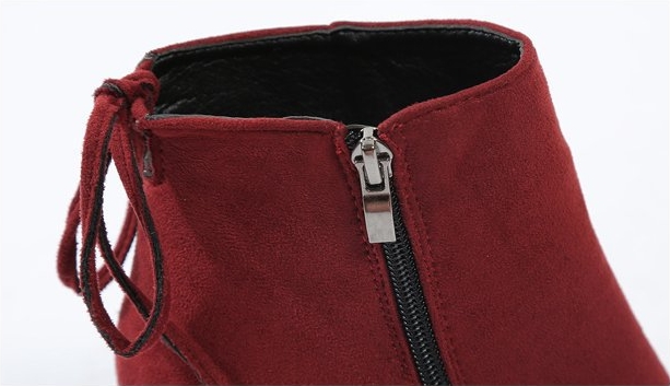 Premium Ribbon Sunglasses Suede Angle Boots 3color