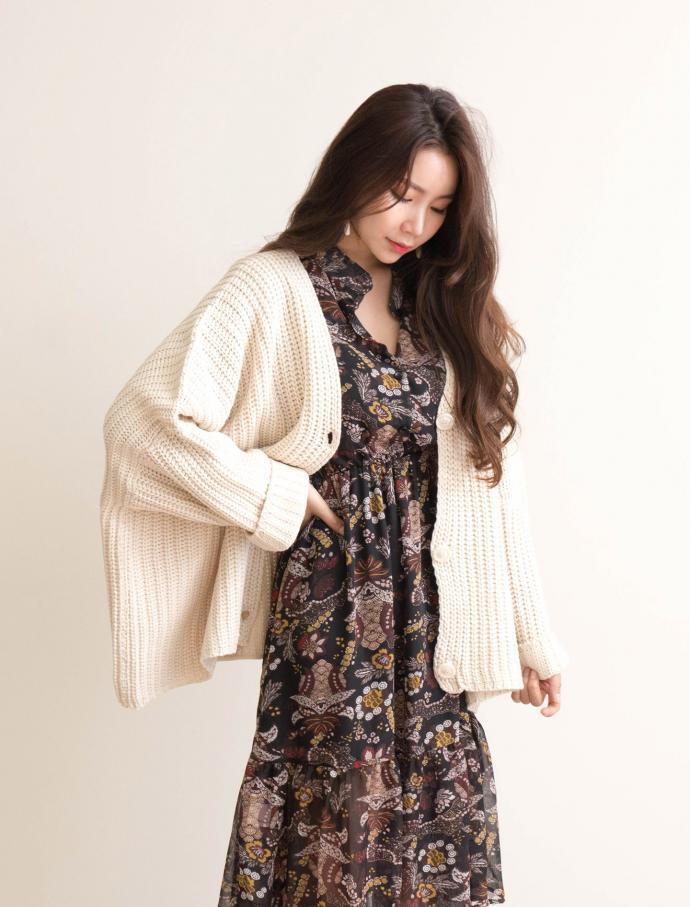 New Women Dress Blenic Flower Shirring Dress