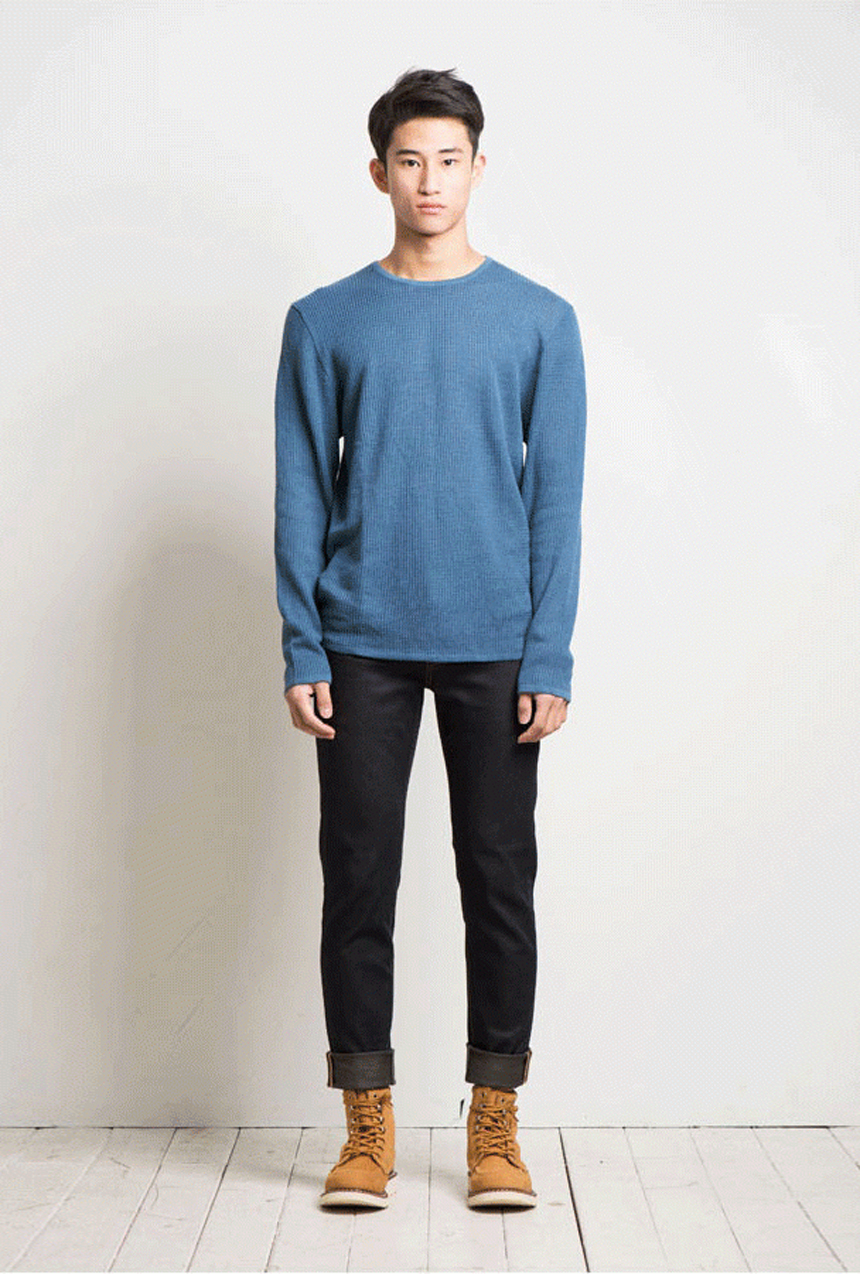 Korea Jeans Pants Self Made Fabric Denim Low Jean 