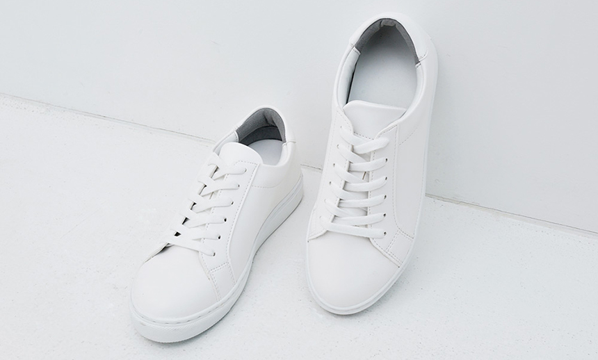 Men Height Shoes Men's high-heeled white sneake