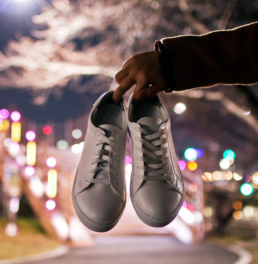 Men Height Shoes Men's high-heeled white sneake