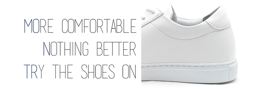 Men Height Shoes Men's high-heeled white sneake