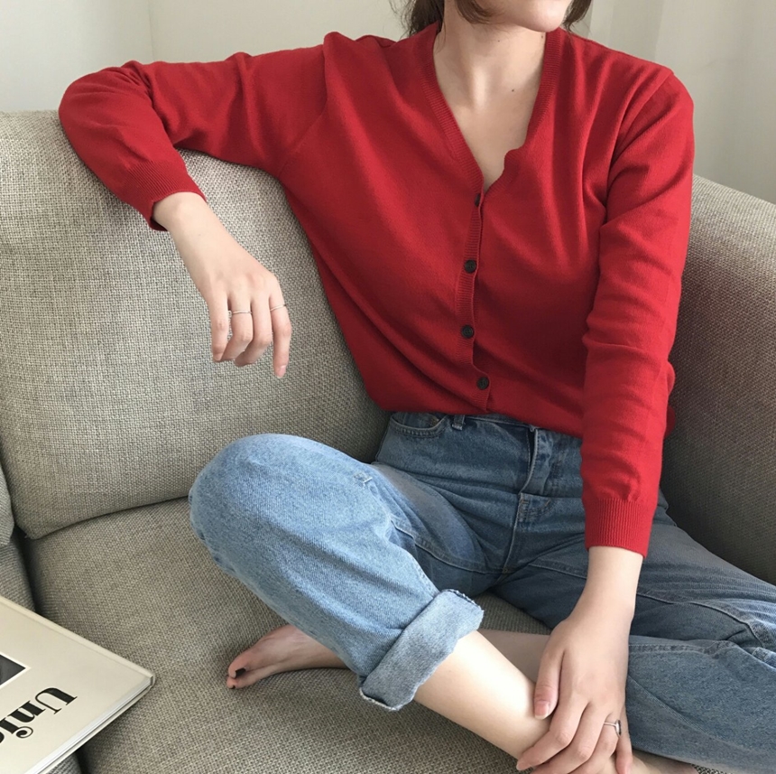 Women Jeans Pants Roll-up Denim Pants Fit Fall Aut