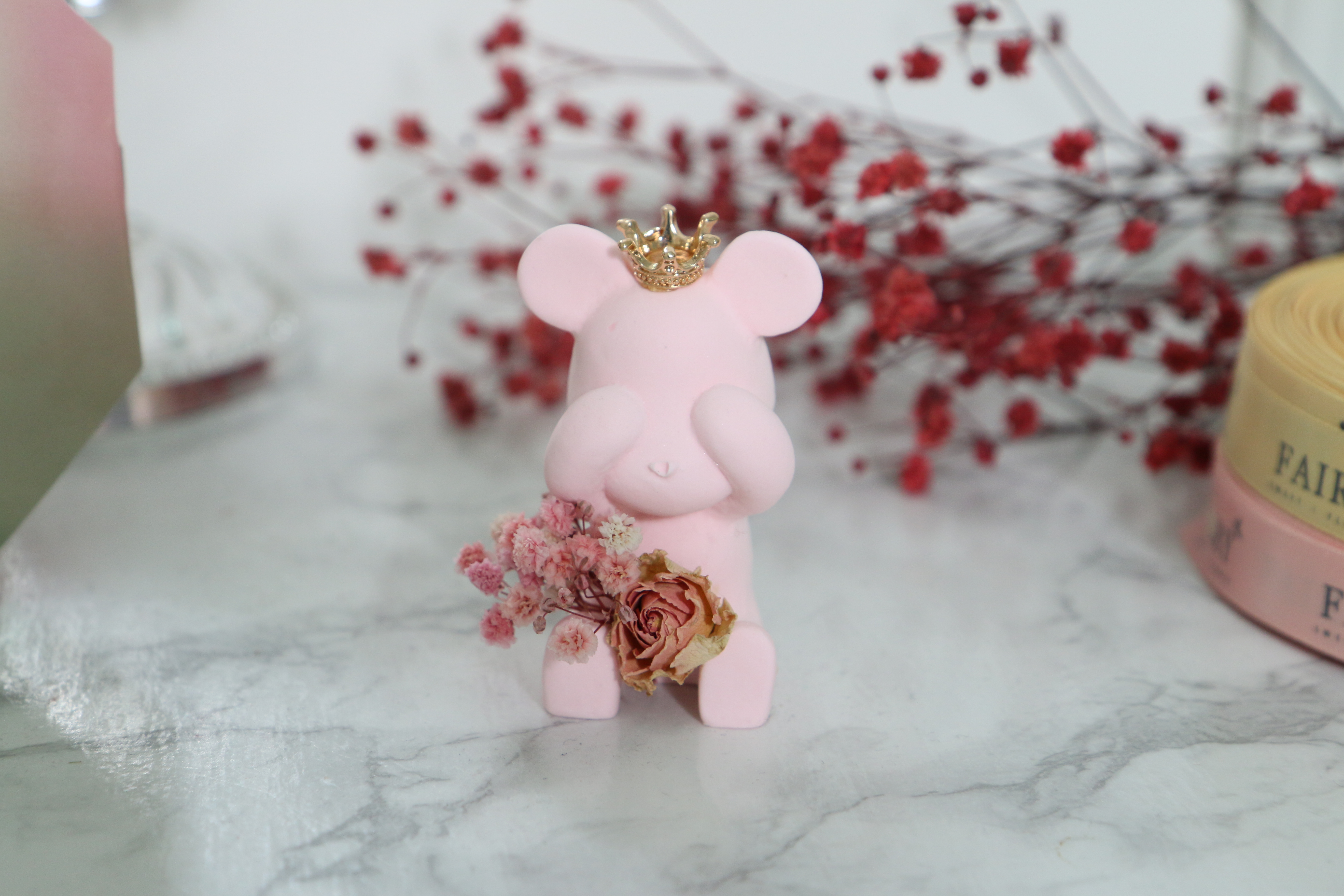 Car Air Freshener Cute Fairy Sweet Bouquet Beige D