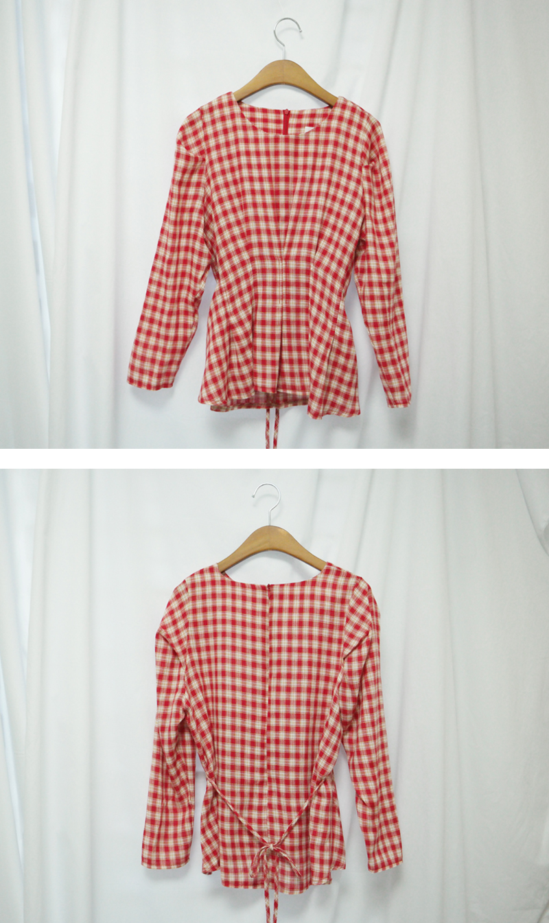 Women Blouses JUAN Check blouse Daily coordination