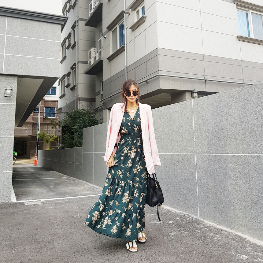 New Women Dress London Gray Autumn Blossom Flower 