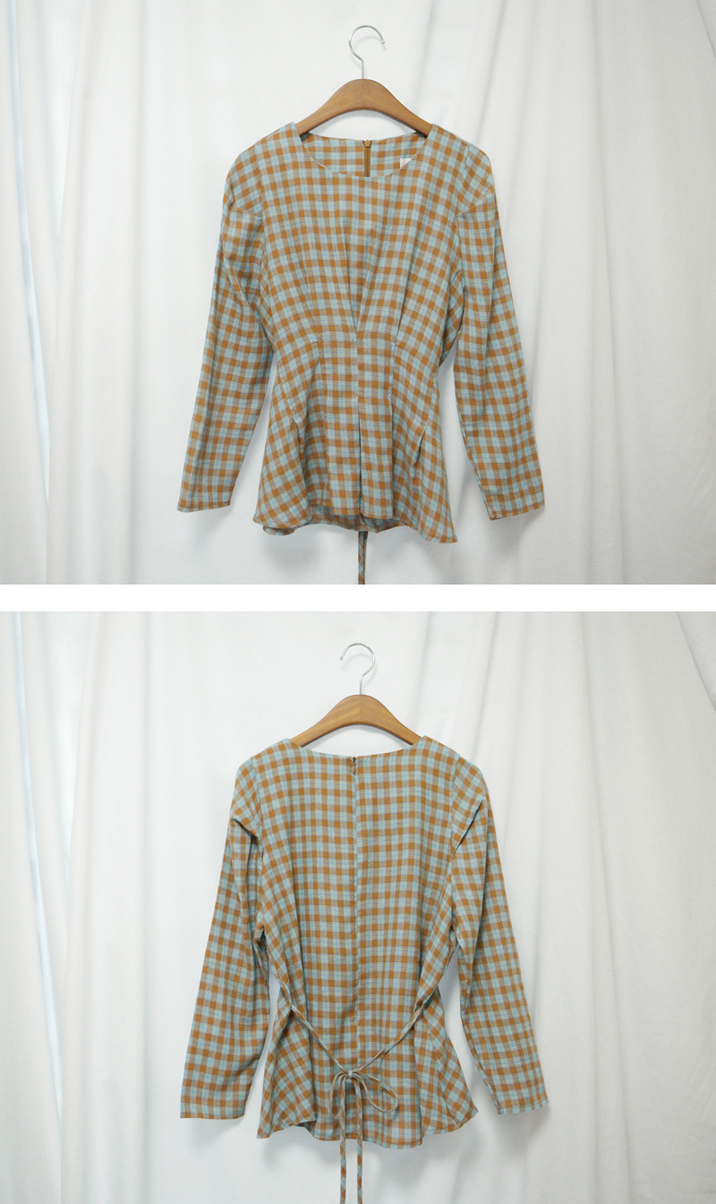 Women Blouses JUAN Check blouse Daily coordination