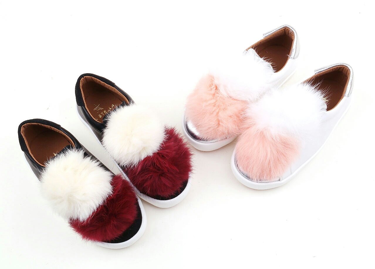 NEW KIDS SHOES baby girl child black white slip-on