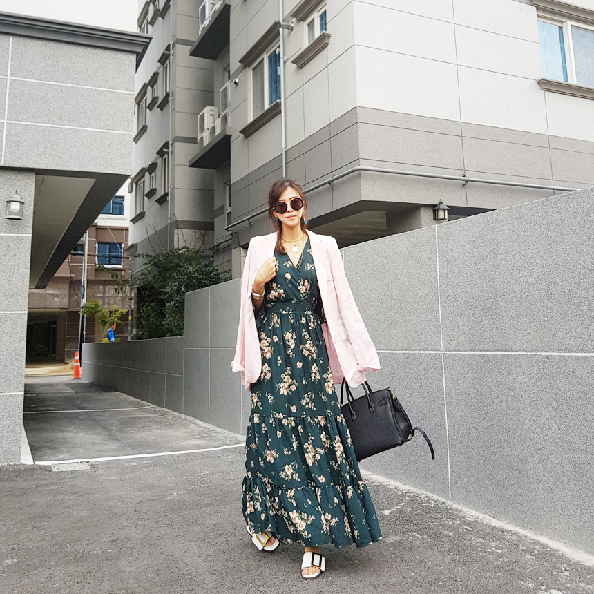 New Women Dress London Gray Autumn Blossom Flower 