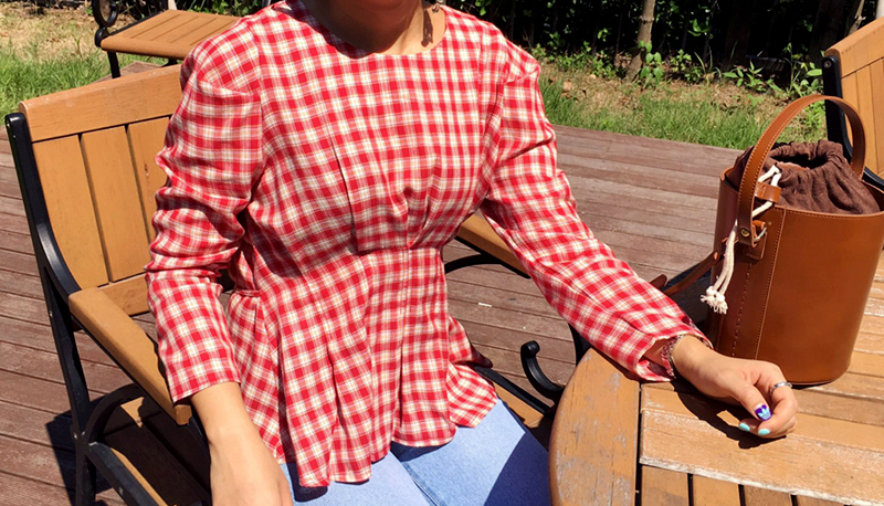 Women Blouses JUAN Check blouse Daily coordination