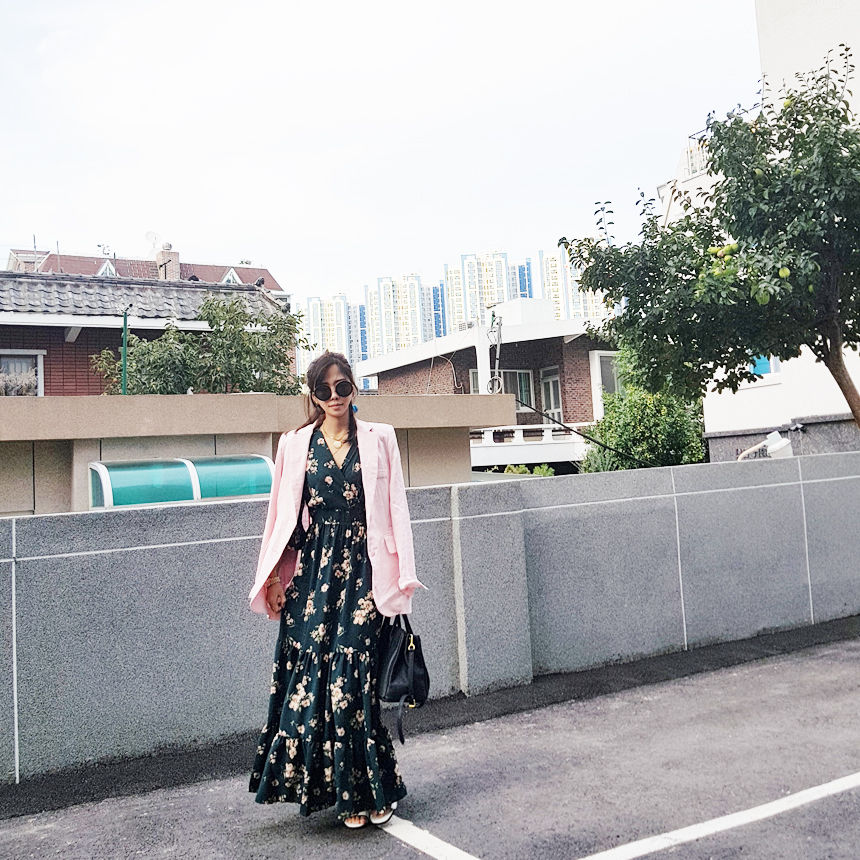 New Women Dress London Gray Autumn Blossom Flower 