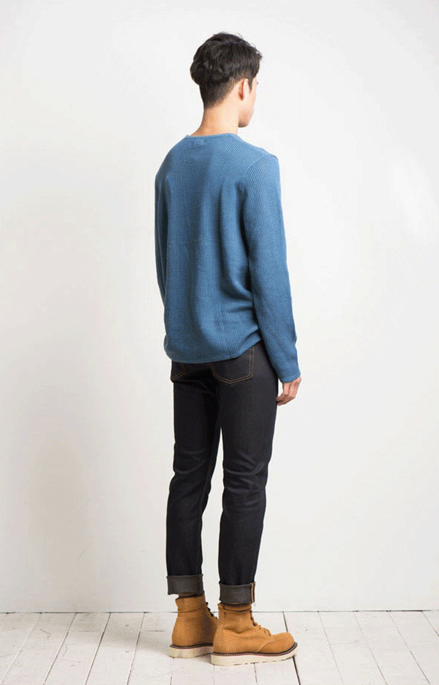 Korea Jeans Pants Self Made Fabric Denim Low Jean 