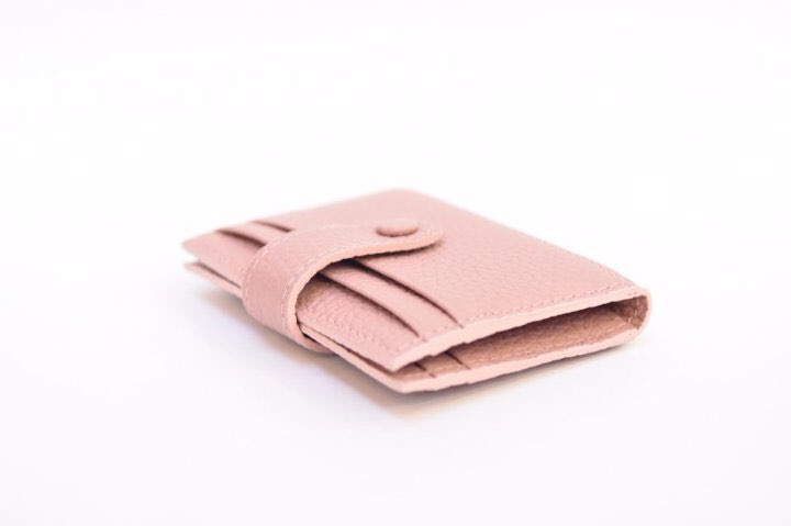 NEW CARD HOLDER WALLETS Minstrel Leather Button Wa