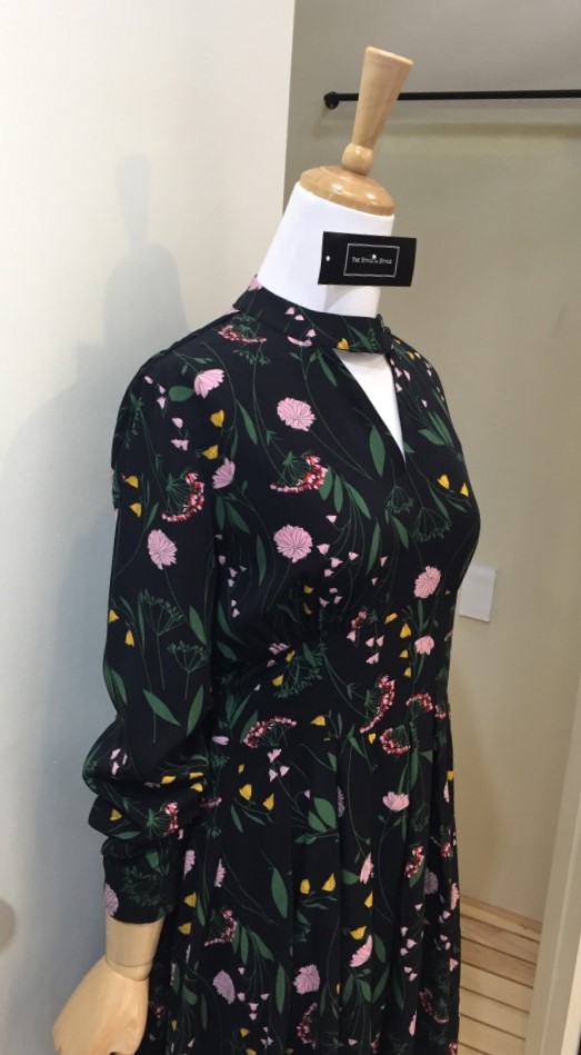 New Women Dress Black Flower One Piece 20's 30&