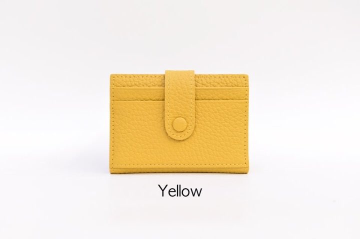 NEW CARD HOLDER WALLETS Minstrel Leather Button Wa