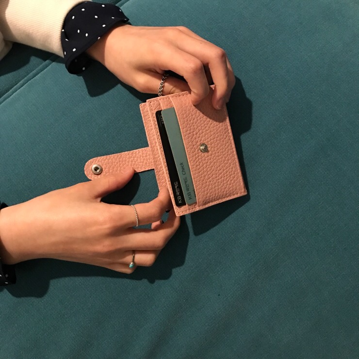 NEW CARD HOLDER WALLETS Minstrel Leather Button Wa