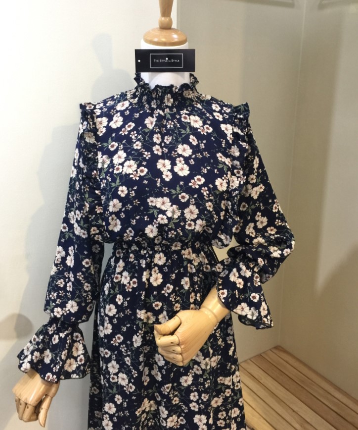 New Women Dress Fashionable Flower Dresses 20's