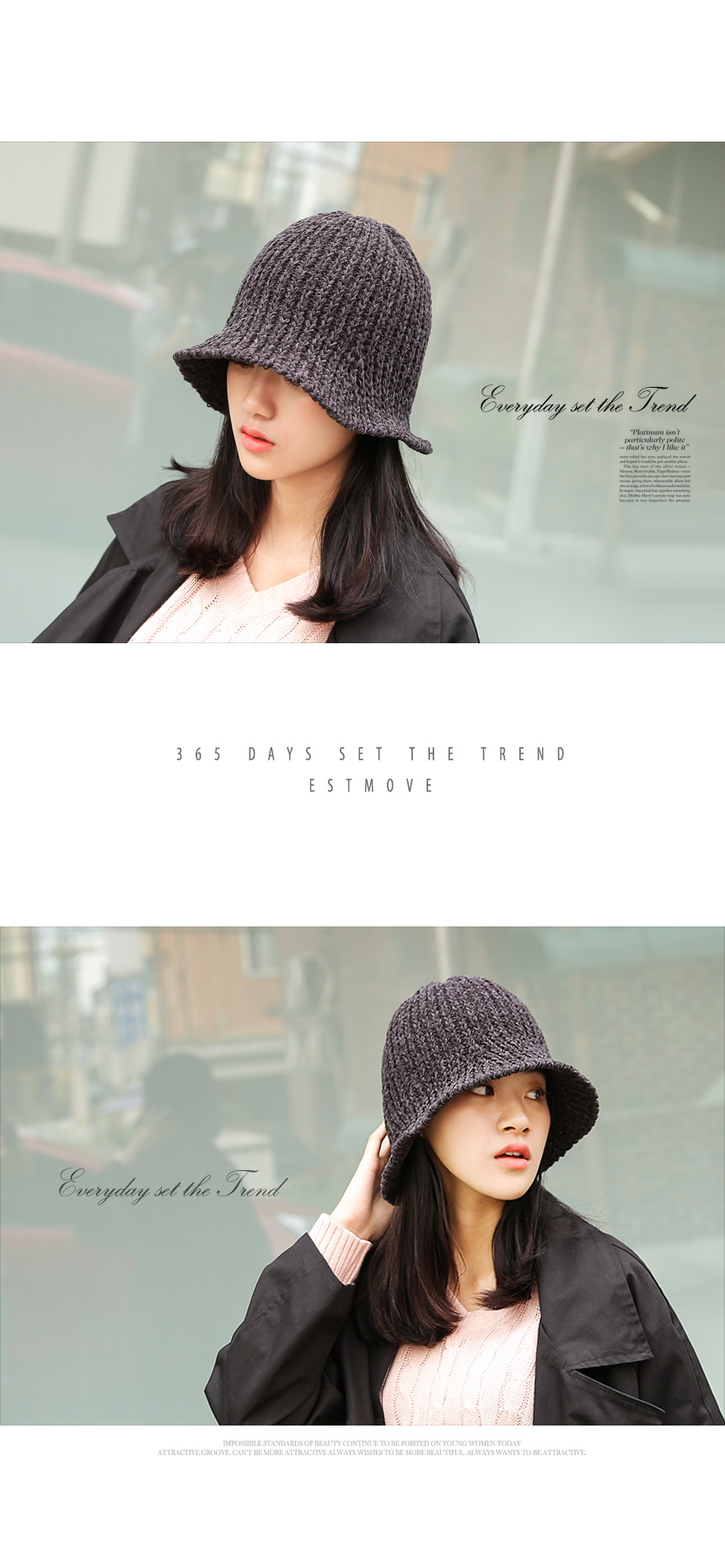 Women Sun Hats Fur Hat Autumn Winter Deep Knit Wom