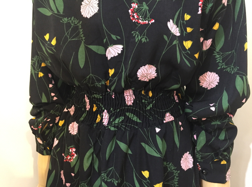 New Women Dress Black Flower One Piece 20's 30&