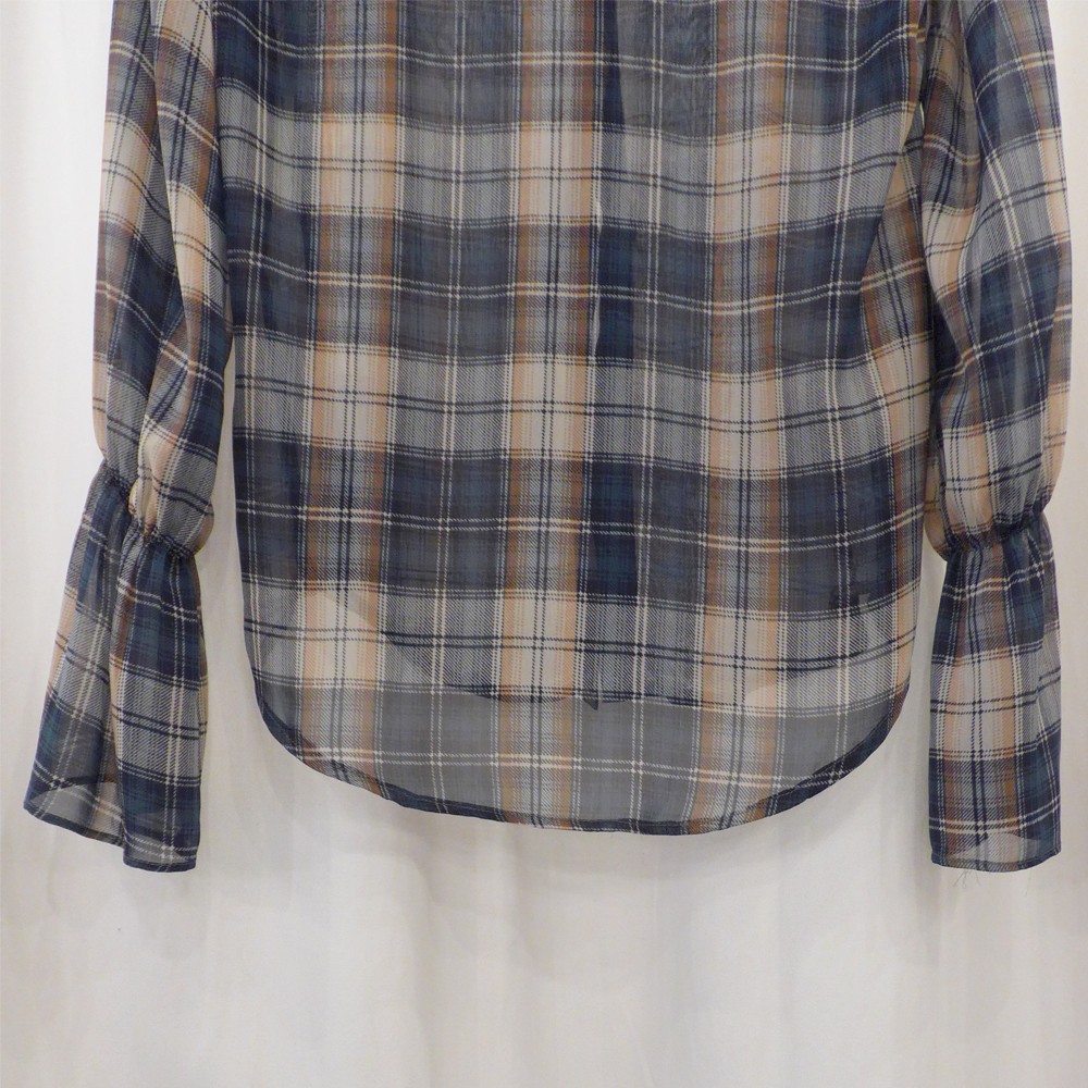 Women Blouses check Chiffon blouse Daily coordinat