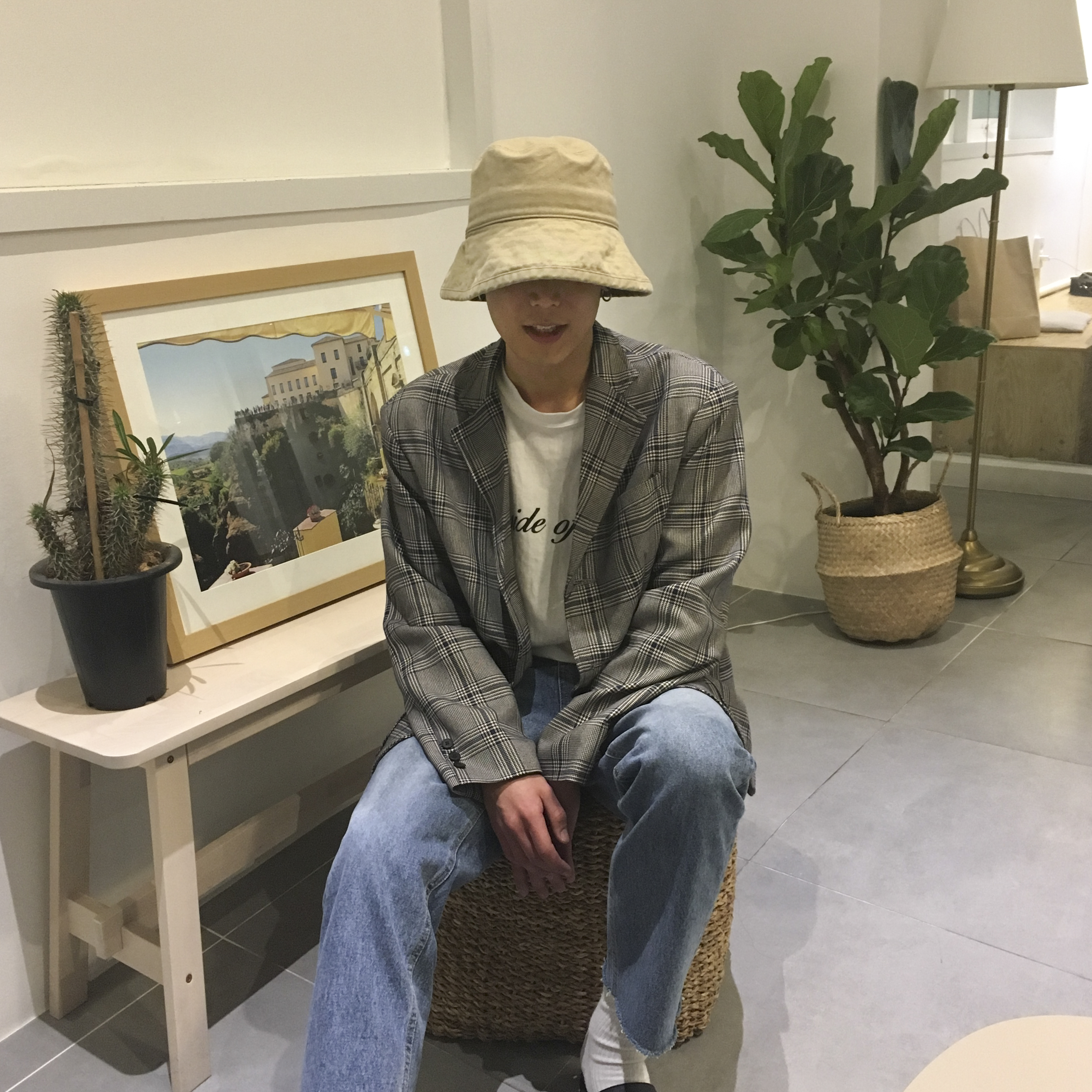 Women Sun Hats oversized bucket hat hats 4color ha