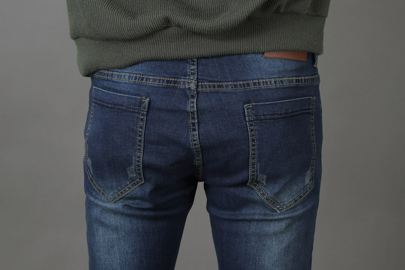 Korea Jeans Pants PAN033 Point Wearing Jeans Man o