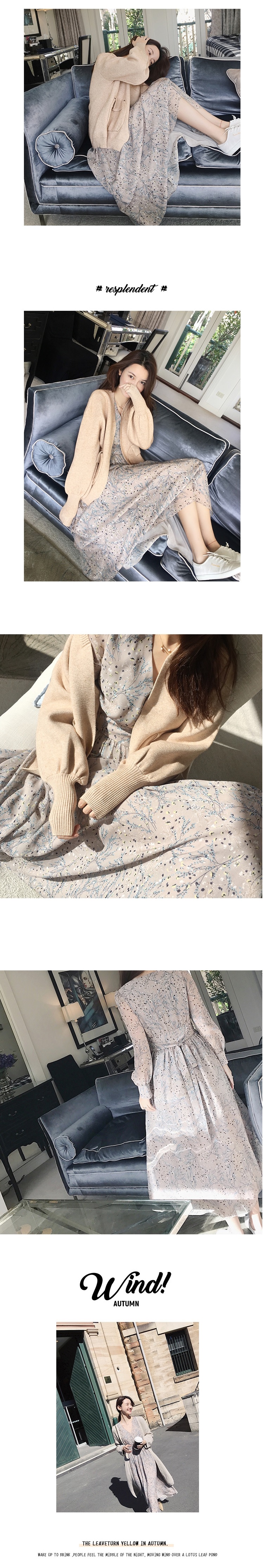 New Women Dress Protective instinct flower dress 4