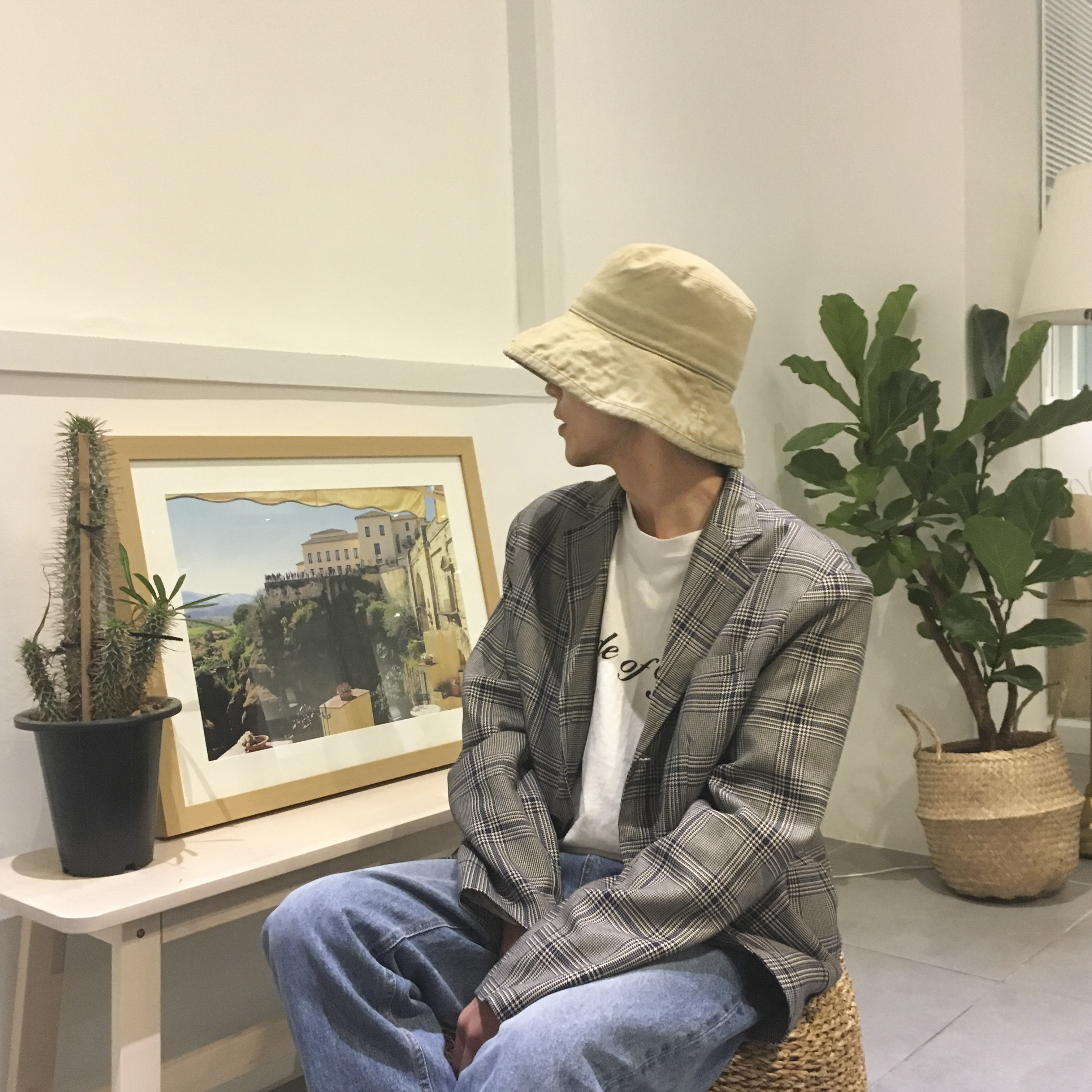 Women Sun Hats oversized bucket hat hats 4color ha