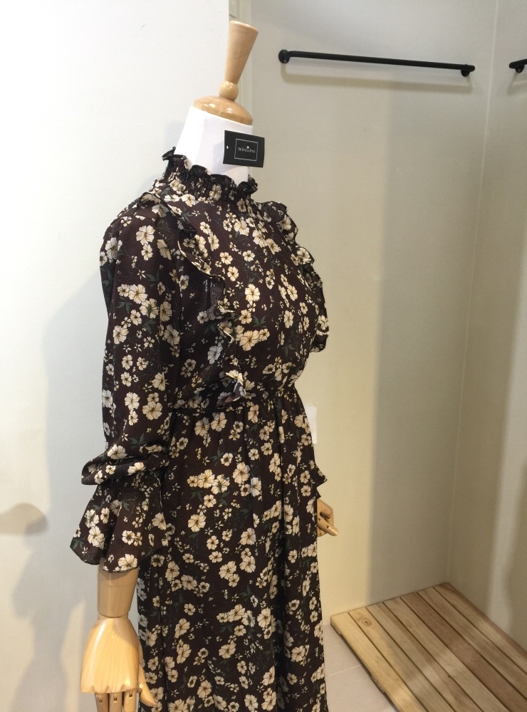 New Women Dress Fashionable Flower Dresses 20's