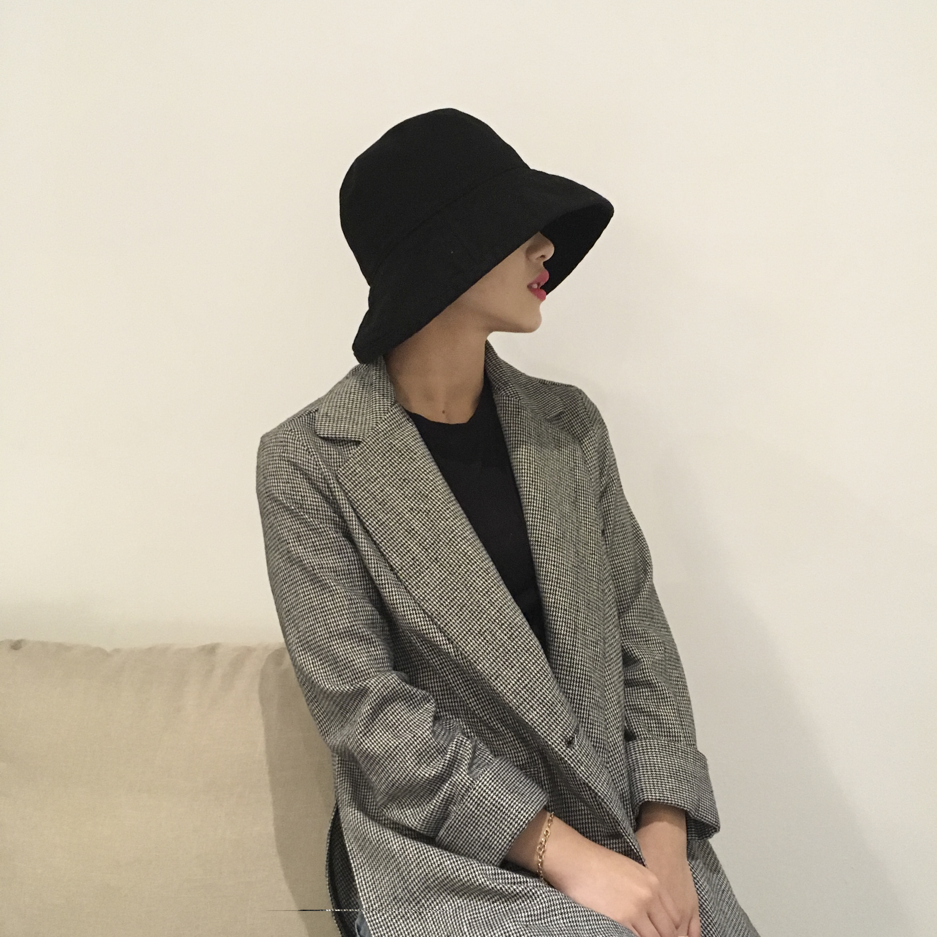 Women Sun Hats oversized bucket hat hats 4color ha