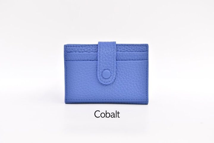 NEW CARD HOLDER WALLETS Minstrel Leather Button Wa