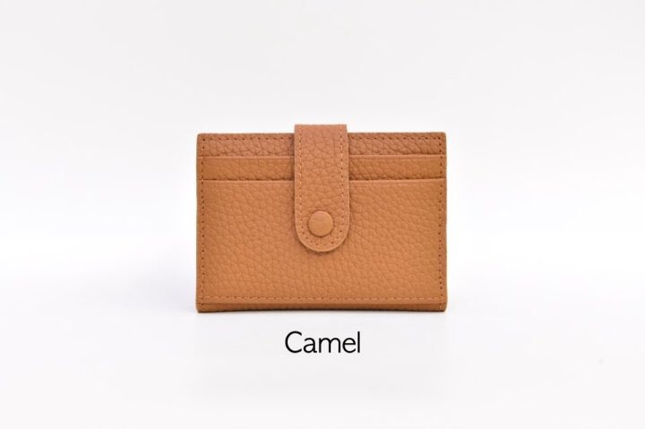 NEW CARD HOLDER WALLETS Minstrel Leather Button Wa