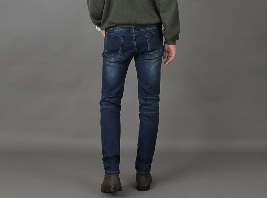 Korea Jeans Pants PAN033 Point Wearing Jeans Man o