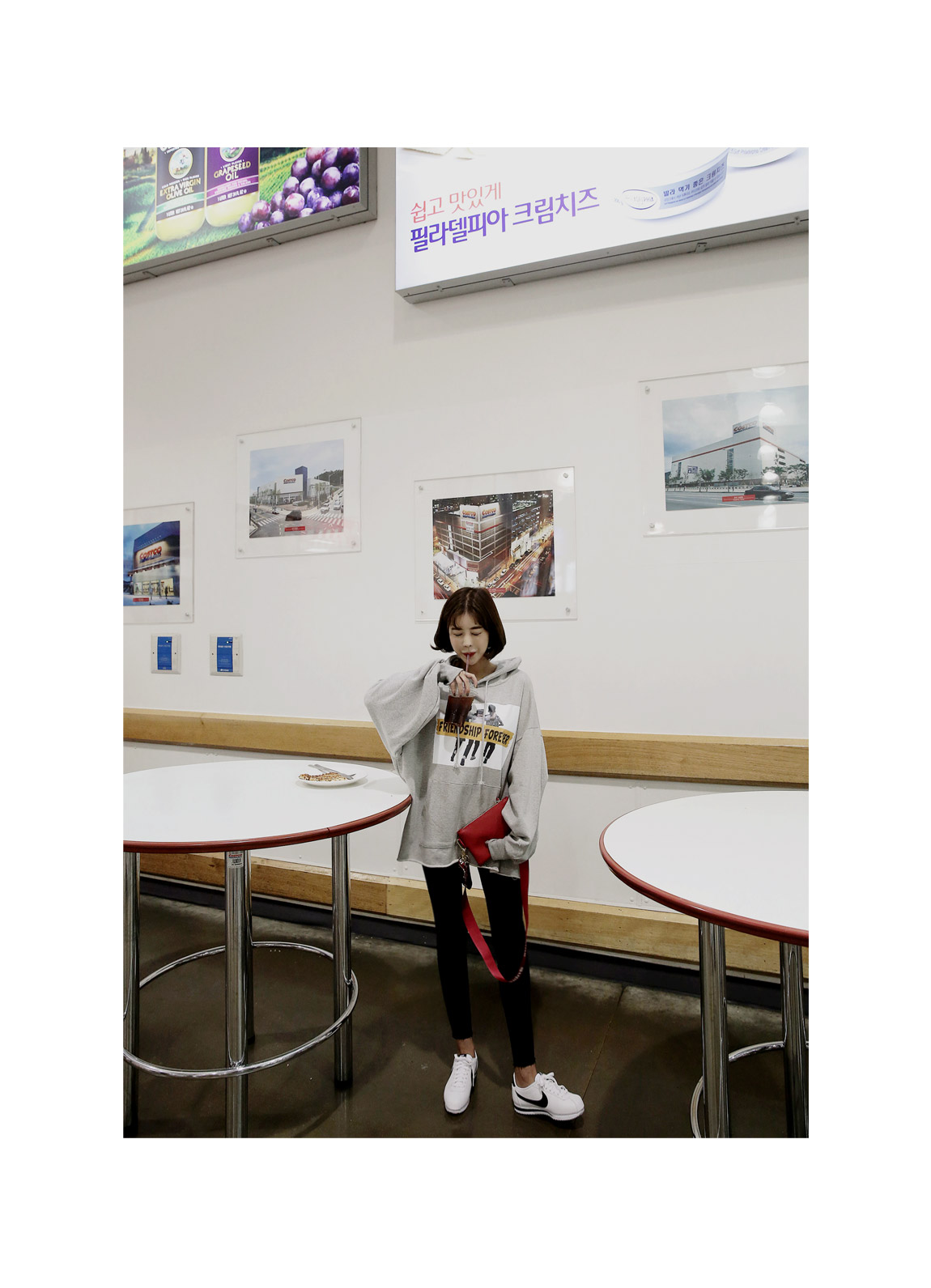 Korea Jeans Pants Span Waist Bands Black Skinny Je