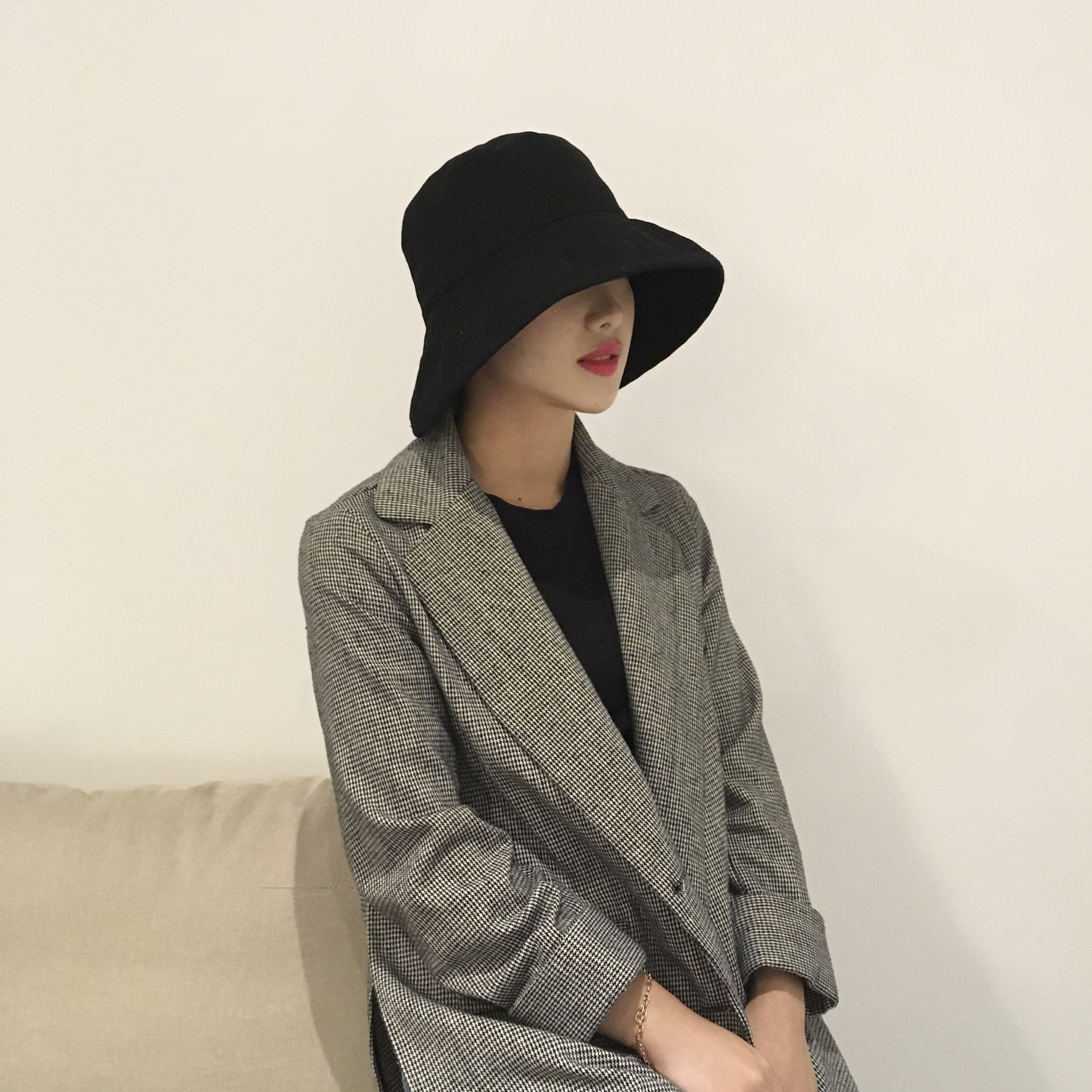 Women Sun Hats oversized bucket hat hats 4color ha