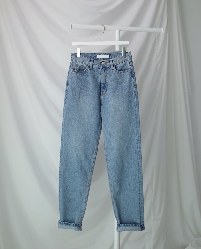 Korea Jeans Pants Roll-up Denim Pants Date Pit Aut